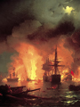 Dipinto di battaglia navale